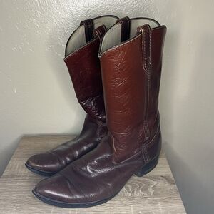Vintage Biltrite Western Work Boots Men's 10.5 D Brown Leather Cowboy